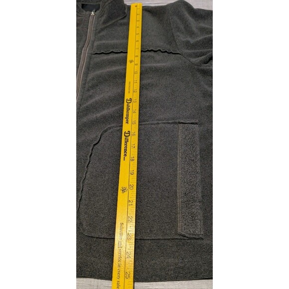 Patagonia Synchilla Jacket Ruffle Full Zip Fleece Sweater Women's Sz Large Gray - Picture 8 of 9